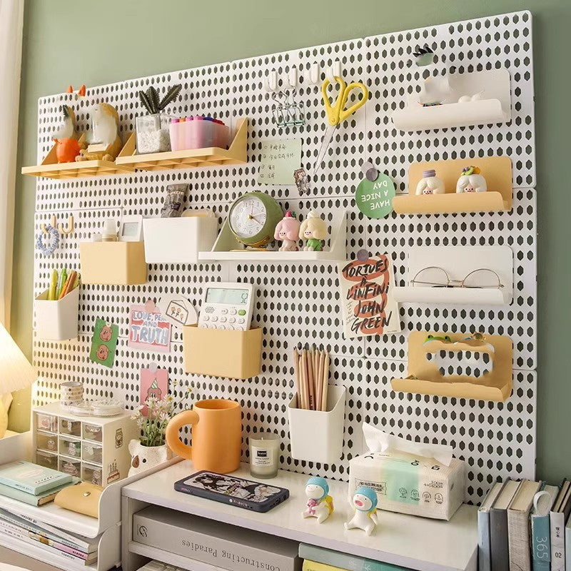 Dormitory Punch-free Wire-wrap Board Storage Rack